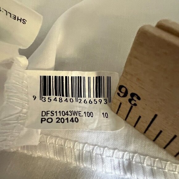 DISSH White Tiered Ruffle Mini Baby Doll Dress, US Size 6 (AU 10) - Picture 10 of 12